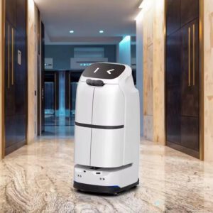 Fully automatic remote control intelligent service robot office hotel restaurant with CE