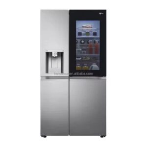 LG638L household smart refrigerator, with display wine cooler and ice machine water dispenser smart furniture side by side 2 doors